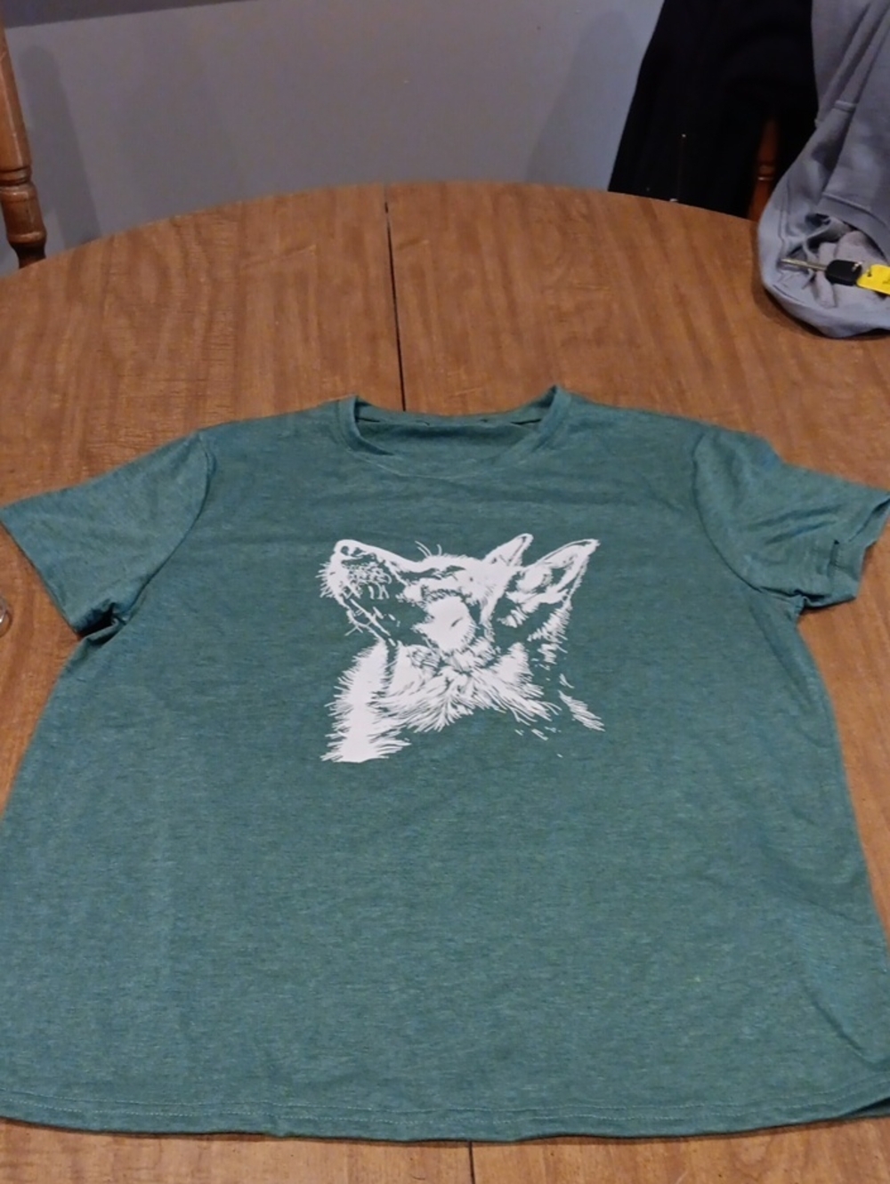 Men's Green Graphic GSD Crewneck T-Shirt